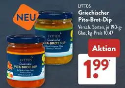 Aldi Süd LYTTOS Griechischer Pita-Brot-Dip Angebot