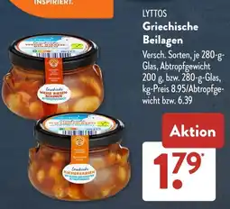 Aldi Süd LYTTOS Griechische Beilagen Angebot