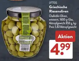 Aldi Süd LYTTOS Griechische Riesenoliven Angebot