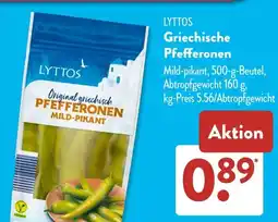 Aldi Süd LYTTOS Griechische Pfefferonen Angebot
