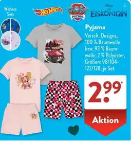 Aldi Süd EISKÖNIGIN Pyjama Angebot