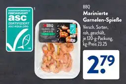 Aldi Süd BBQ Marinierte Garnelen-Spieße Angebot