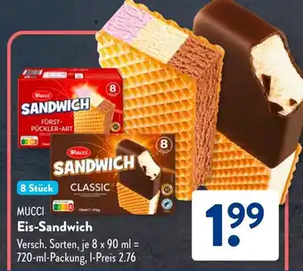Aldi Süd MUCCI Eis-Sandwich Angebot