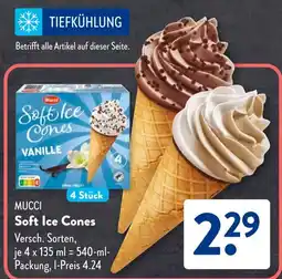 Aldi Süd MUCCI Soft Ice Cones Angebot