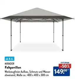 Aldi Süd MIRADOR Faltpavillon Angebot