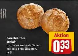 REWE Rosenbrötchen dunkel Angebot