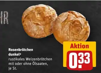 REWE Rosenbrötchen dunkel Angebot
