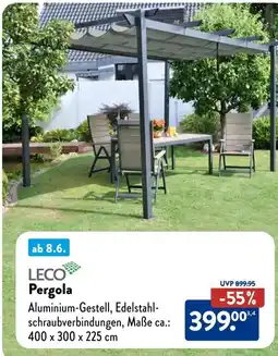 Aldi Süd LECO Pergola Angebot