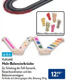 Aldi Süd PLAYLAND Holz-Balancierbrücke Angebot