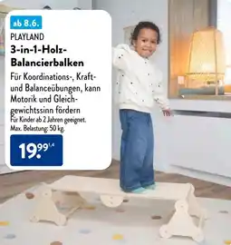 Aldi Süd 3-in-1-Holz- Balancierbalken Angebot