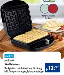 Aldi Süd AMBIANO Waffeleisen Angebot