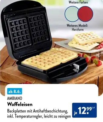 Aldi Süd AMBIANO Waffeleisen Angebot