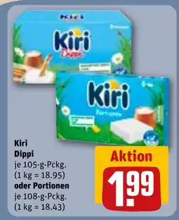 REWE Kiri Dippi oder Portionen Angebot