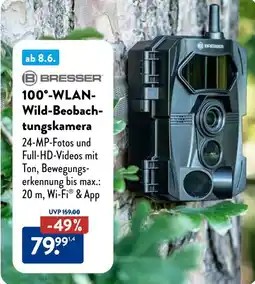 Aldi Süd BRESSER 100°-WLAN- Wild-Beobach- tungskamera Angebot