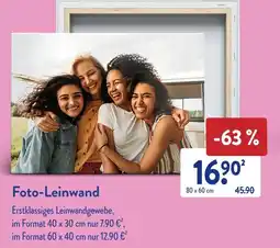 Aldi Süd Foto-Leinwand Angebot