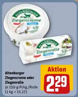 REWE Altenburger Ziegencreme oder Ziegenrolle Angebot