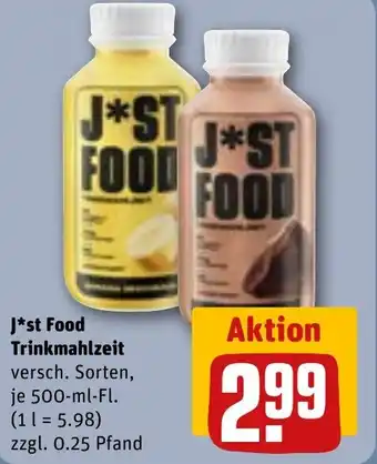 REWE J*st Food Trinkmahlzeit Angebot
