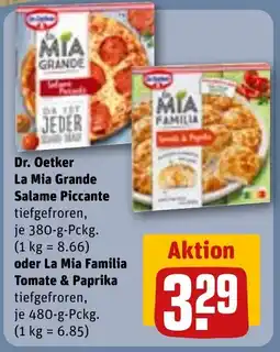 REWE Dr. Oetker La Mia Grande oder La Mia Familia Angebot