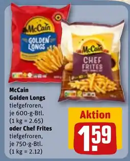 REWE McCain Golden Longs oder Chef Frites Angebot