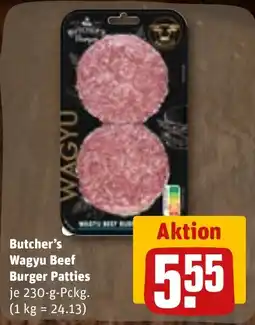 REWE Butcher's Wagyu Beef Burger Patties Angebot