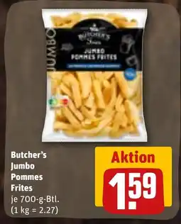 REWE Butcher's Jumbo Pommes Frites Angebot