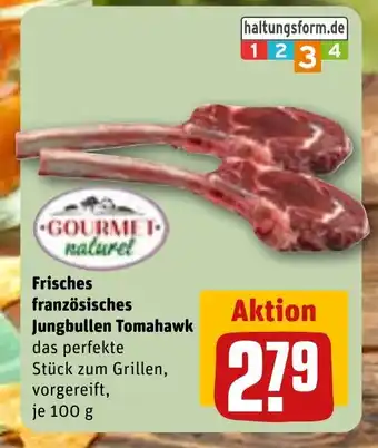 REWE GOURMET naturel Frisches französisches Jungbullen Tomahawk Angebot