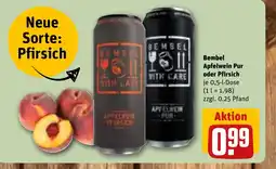 REWE Bembel Apfelwein Pur oder Pfirsich Angebot