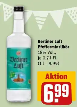 REWE Berliner Luft Pfefferminzlikör Angebot
