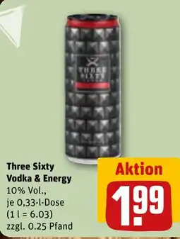 REWE Three Sixty Vodka & Energy Angebot