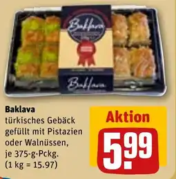 REWE Baklava türkisches Gebäck Angebot