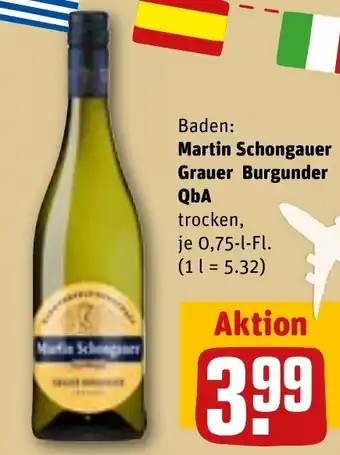 REWE Martin Schongauer Grauer Burgunder QbA Angebot