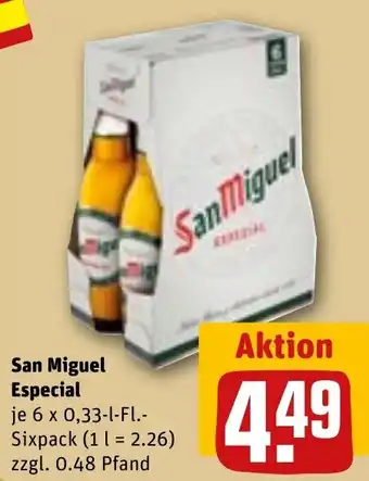 REWE San Miguel Especial Angebot
