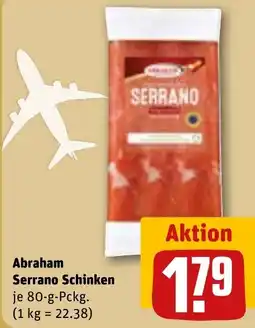 REWE Abraham Serrano Schinken Angebot