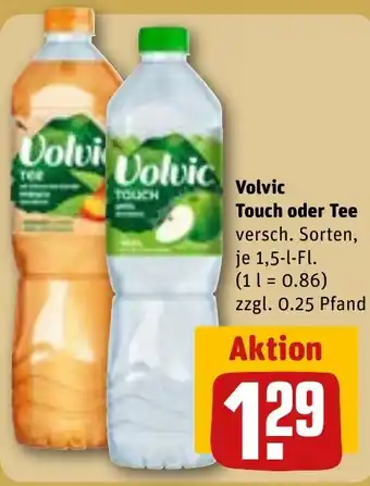 REWE Volvic Touch oder Tee Angebot