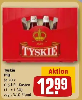 REWE Tyskie Pils Angebot