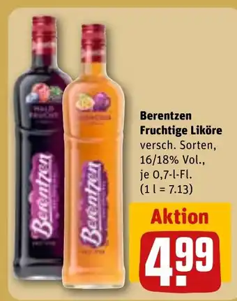REWE Berentzen Fruchtige Liköre Angebot