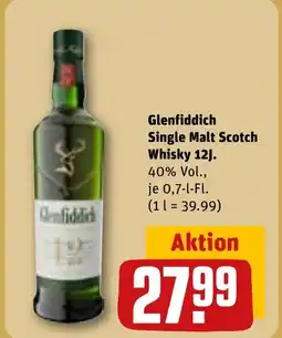 REWE Glenfiddich Single Malt Scotch Whisky 12J. Angebot