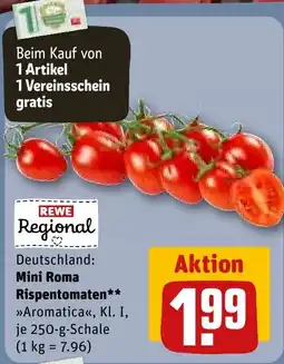 REWE REWE Regional Deutschland: Mini Roma Rispentomaten Angebot