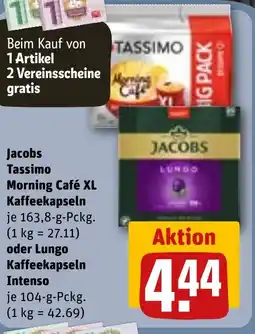 REWE Jacobs Tassimo oder Lungo Angebot