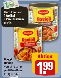 REWE Maggi Ravioli Angebot