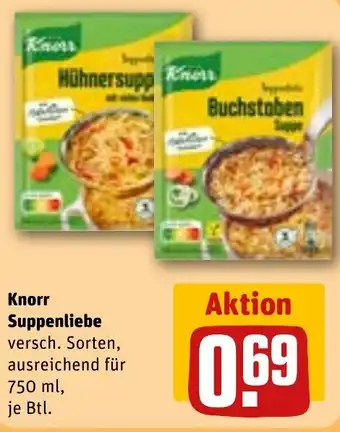 REWE Knorr Suppenliebe Angebot