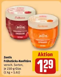 REWE Zentis Frühstücks-Konfitüre Angebot