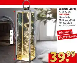 Zurbrüggen Edelstahl Laterne Angebot