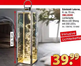 Zurbrüggen Edelstahl Laterne Angebot