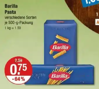 V Markt Barilla Pasta Angebot