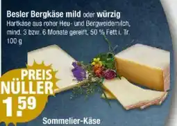 V Markt Besler Bergkäse mild oder würzig Angebot