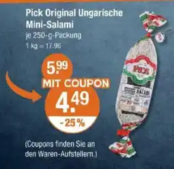 V Markt Pick Original Ungarische Mini-Salami Angebot