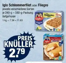 V Markt Iglo Schlemmerfilet oder Filegro Angebot