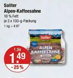 V Markt Saliter Alpen-Kaffeesahne Angebot
