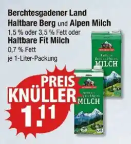 V Markt Berchtesgadener Land Haltbare Berg und Alpen Milch Angebot